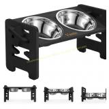 Vantic Elevated Dog Bowls with Stand (2 Bowls)