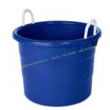 2ct. HOMZ 18 gal Rope Handle Tub Totes, Blue