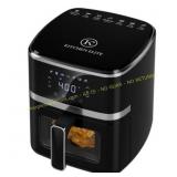 Kitchen Elite Air Fryer Oven, 5.28 Qt Black