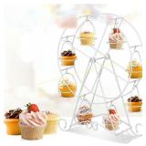 Ferris Wheel Cupcake Stand Dessert Tray, White