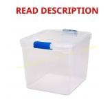 3pk Homz 31 qt. Latching Clear Storage Box