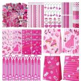 134 Pcs Hot Pink Princess Party Favors Kit