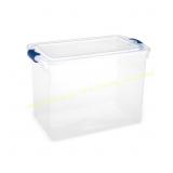 HOMZ 112 qt. Latching Clear Storage Box (2-Pack)