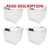 Homz 31-Qt Secured Seal Totes