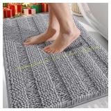OLANLY Thick Bath Rug 30x20 | Grey