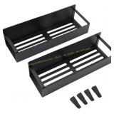 Magnetic Fridge Rack, 2pcs Organizer (Black)