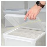 4ct. IRIS USA Letter Legal Size Plastic File Box
