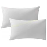DEZENE Decorative Pillow Cases 12x20, 2 Pack