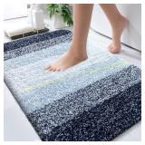 OLANLY Bathroom Mat 30x20, Navy Blue