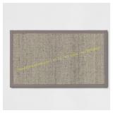 2ct. Threshold 34x20 Textured Kitchen Rugs, Brown