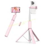 ATUMTEK 55" Selfie Stick Tripod, Pink