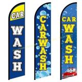 Fanfanwin Car Wash Feather Flag 12ft x 2.5ft