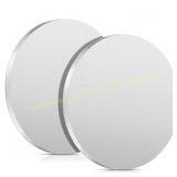 Hicarer 2 Pcs 1/4 in. Thick Stainless Disc Plates