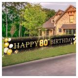 TZSS 80th Birthday Banner, XL Yard Sign