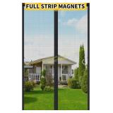 Upgraded Magnetic Screen Door, 36x84, Black