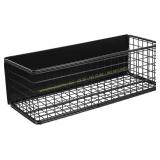 Wire Mesh Magnetic Storage Basket Tray Black