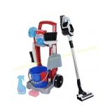 Theo Klein 11-Piece Kids Cleaning Cart Set