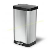 Glad 20 Gal Stainless Steel Step Can with Lid