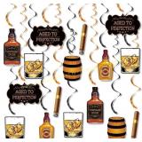 FHzytg Whiskey Birthday Decorations, 30th 50th