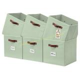 DECOMOMO Fabric Storage Cubes (6) Sage Green