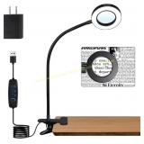 5X Magnifying Desk Lamp with Clamp, 10