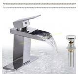 Homevacious Chrome Waterfall Faucet with Drain