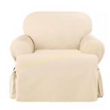 Sure Fit Sailcloth T-Cushion Chair Slipcover