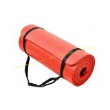 BalanceFrom GoCloud 1" Thick Mat w/ Strap, Red