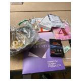 4pc phone cases, screen protector, car light