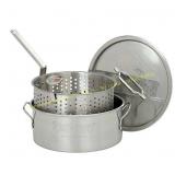 Bayou Classic 10-qt Stainless Fry Pot & Basket
