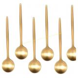 2ct IMEEA Espresso Spoons SUS304 Gold, 5.1"