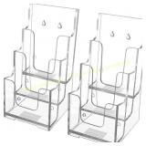 2ct. MaxGear Acrylic Brochure Holder, 4 in. W