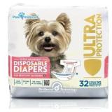 Paw Inspired Dog Diapers X-Small 32 Count