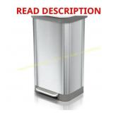 Glad 20 Gal Stainless Steel Trash Can Series 2