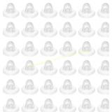 uxcell 60Pcs Soft Silicone Earring Backs, Clear