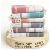 Lane Linen Beach Towels 6 Pack, 39"x71"
