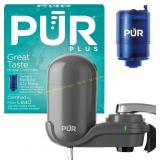 PUR Plus Faucet Mount Filter, Lead Reduction Grey