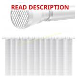 Shower Curtain Rod 45-77in Adjustable White Rod