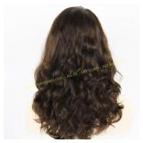 Dark Brown Jewish Human Hair Half Wig - 20in #4