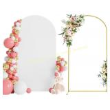 Wokceer 7.2 ft Wedding Arch Backdrop Stand & Cover