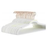 Amazon Basics Slim Velvet Non-Slip Hangers 50-Pack