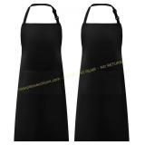 Syntus 3ct Adjustable Bib Apron, Black