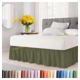 Wrap Around Dust Ruffle Bed Skirt - Sage Green