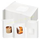 Okllen 100Pcs Bakery Bags with Window, 6x3x9