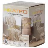 Berkshire Life Heated Throw Tan 1727183