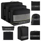 Packing Cubes Luggage Organizers, Black