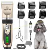 Oneisall Dog Clippers, 2-Speed, Cordless, Gold