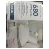 680 Thread Count Queen Sheet Set Pima Cotton grey