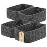Dark Gray Storage Baskets (4-Pack)