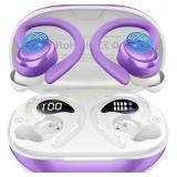 Wireless Earbuds Sport: BT5.4, IP7, Purple